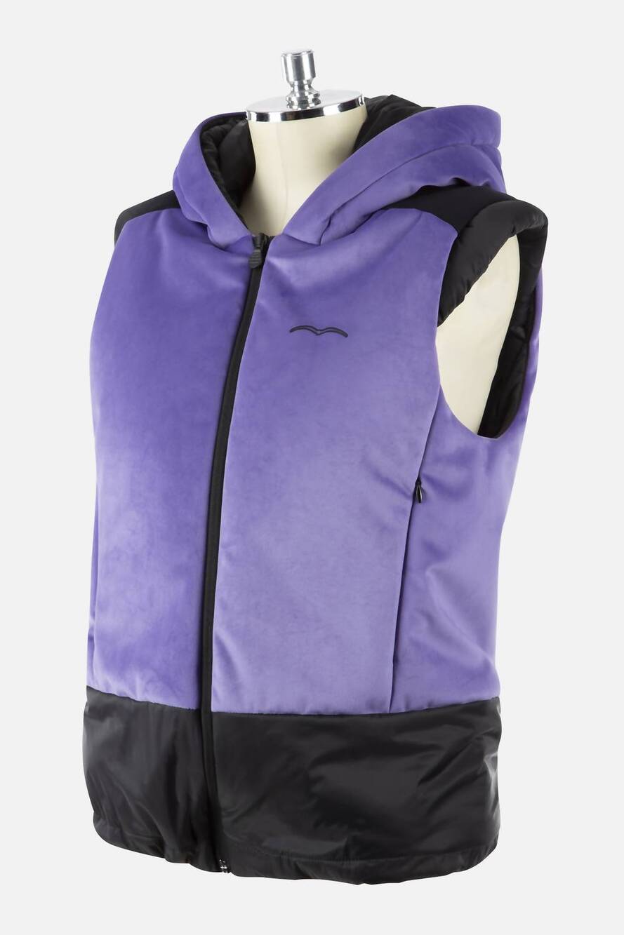 NEW ANIMO women's lynx ultra-soft and cozy eco-friendly zero down velvet vest in